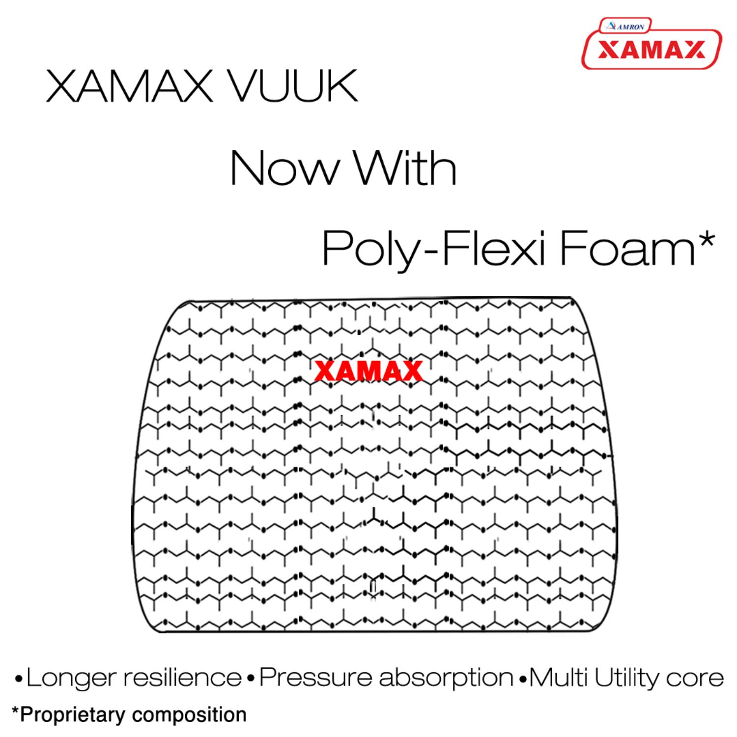 Xamax VUUK Backrest, For Bed, Sofa, And Couch.(Blue)